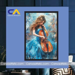 beautiful Girl Abstract Painting