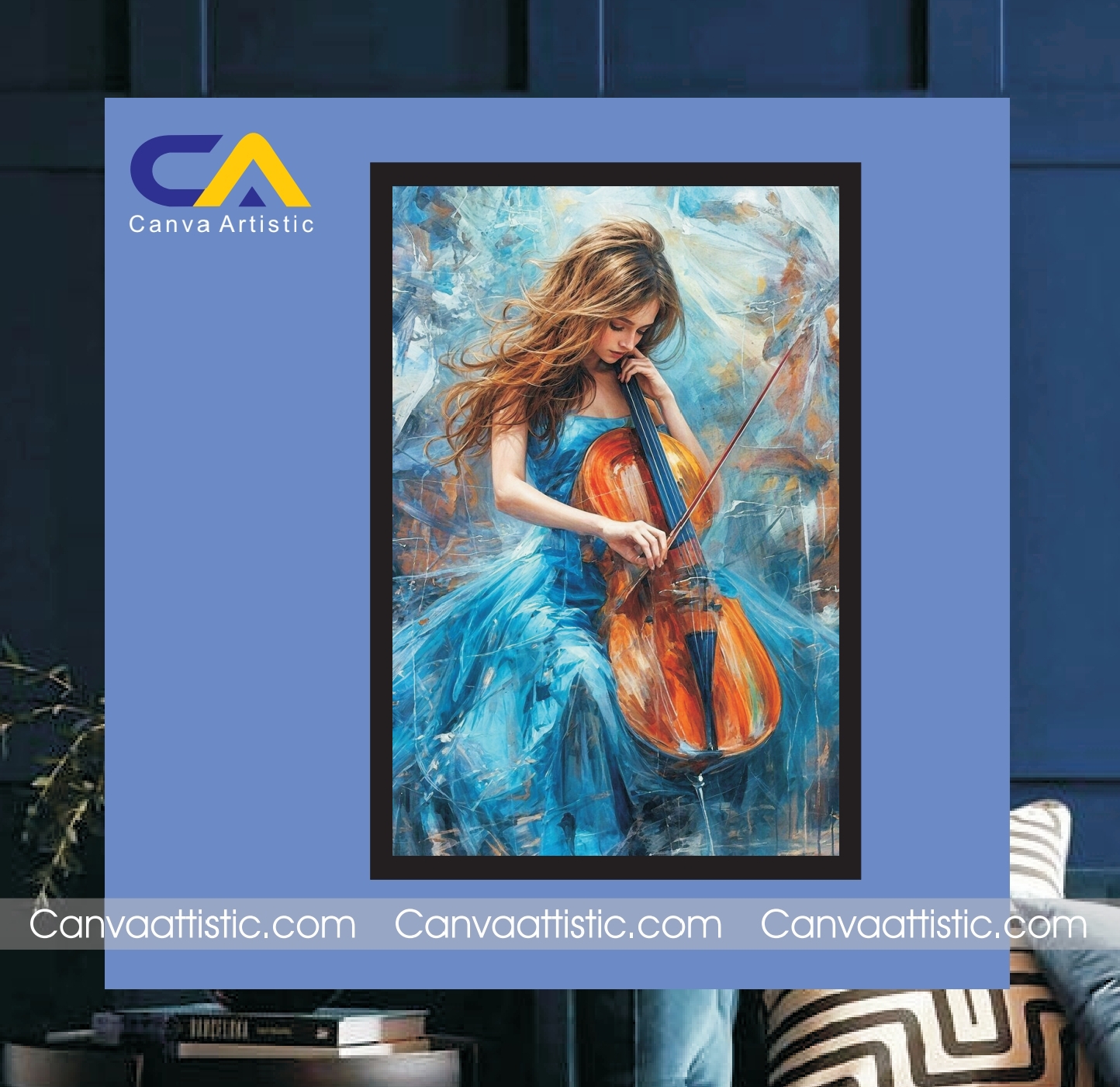 beautiful Girl Abstract Painting